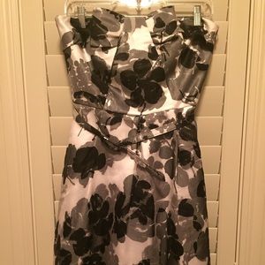 Strapless White House Black Market Dress