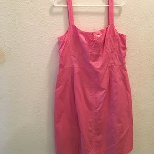 Pink zip up dress
