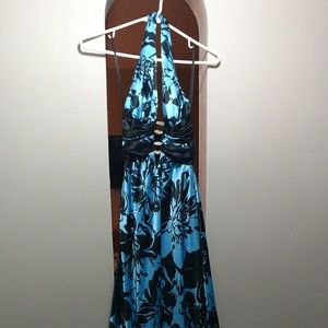 Formal Blue Halter