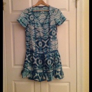 Velvet by Graham & Spencer 2PC silk blouson dress