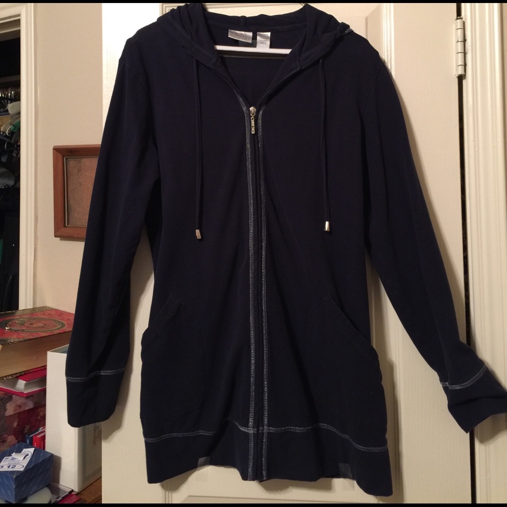 Zenergy by Chicos navy sweatsuit.