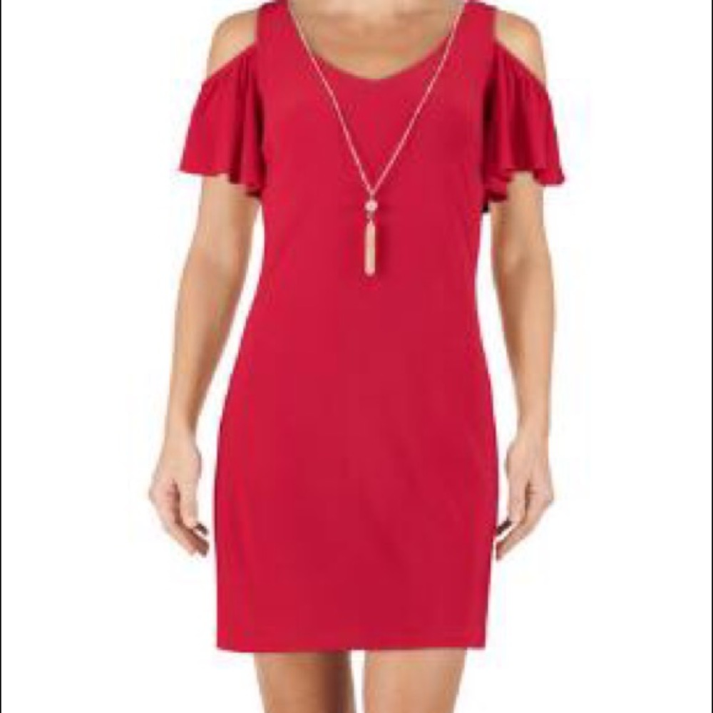 MSK cold shoulder dress