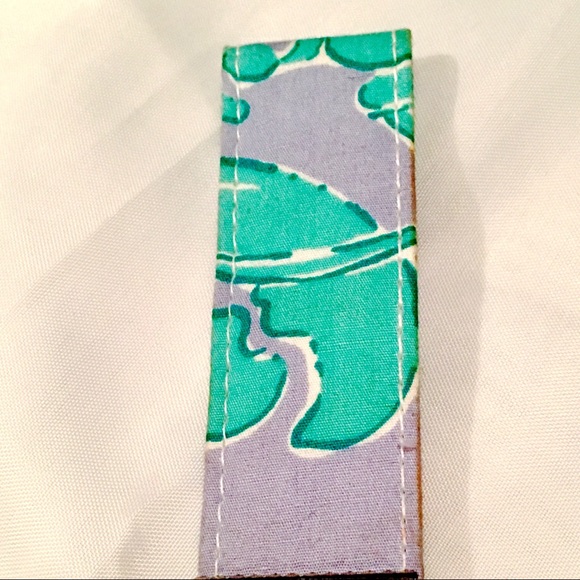 🍃FlASH⏳Lilly Blue Green Lobster Print Key Chain - Picture 4 of 4