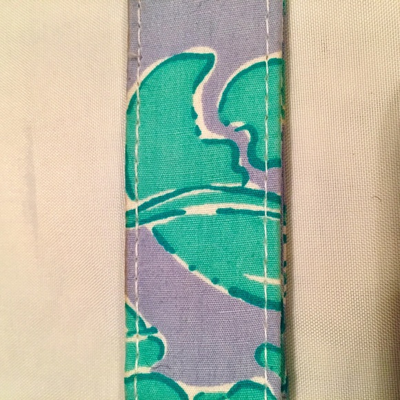 🍃FlASH⏳Lilly Blue Green Lobster Print Key Chain - Picture 3 of 4