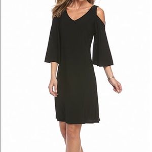 MSK cold shoulder dress in Red