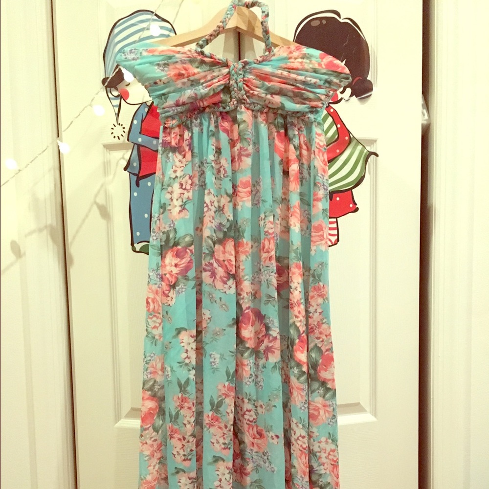 beach long dress( bra free)