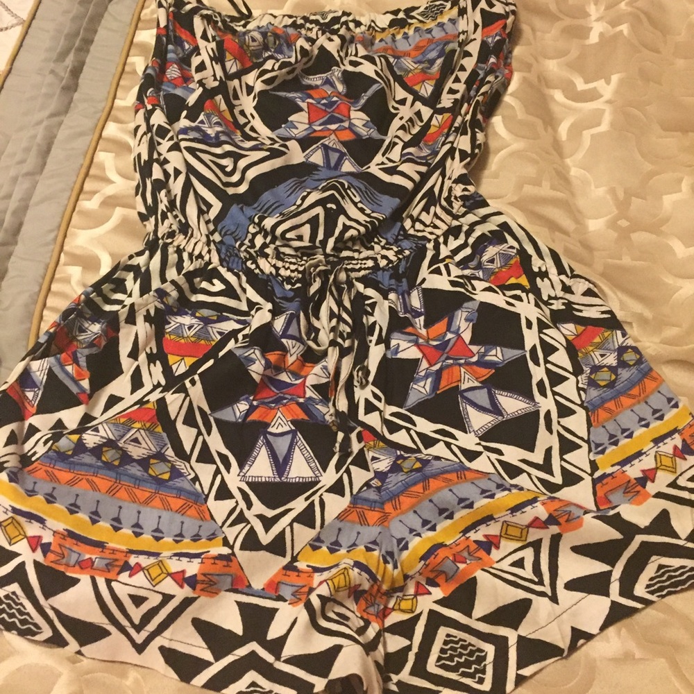 Tube top romper