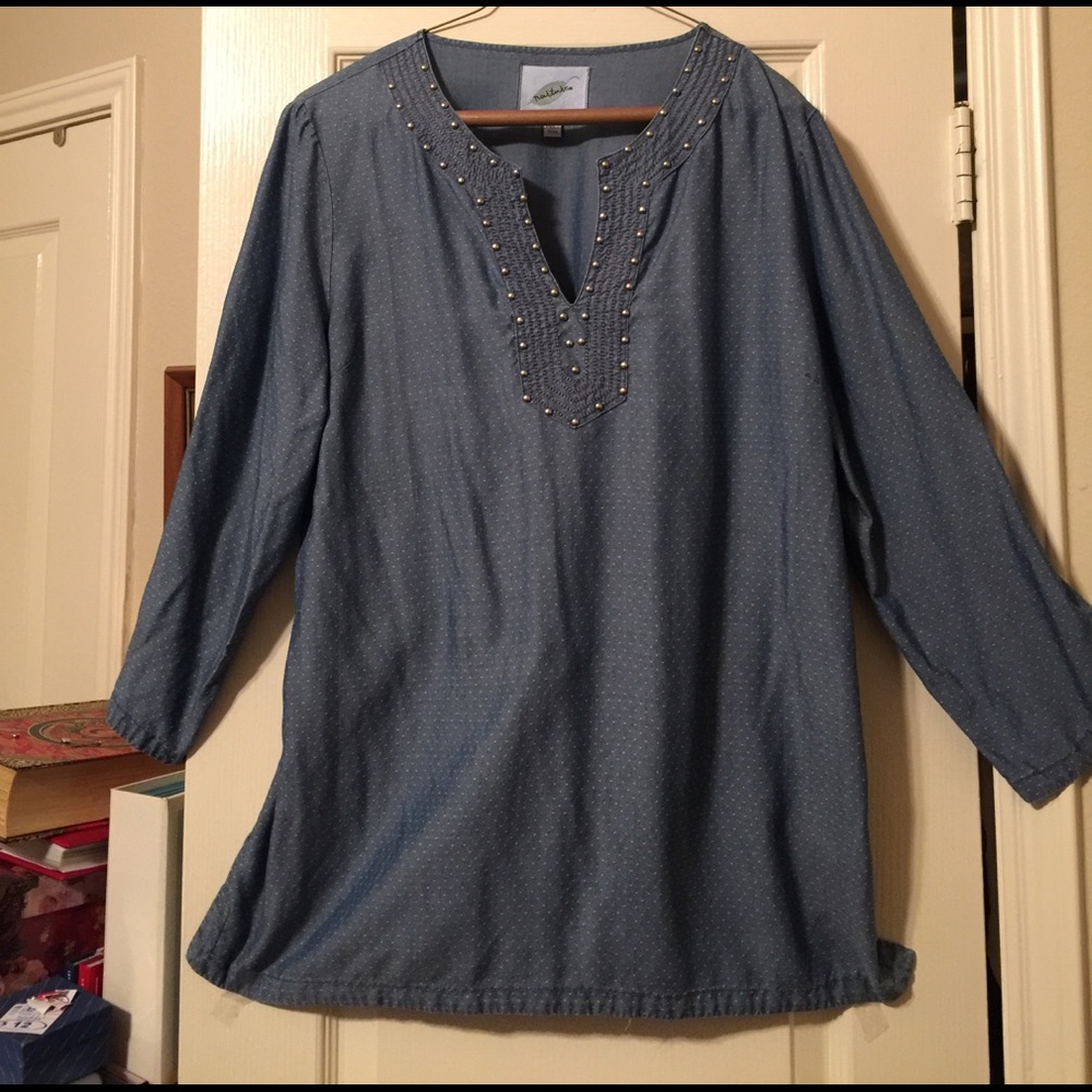 Blue studded Nurture tunic