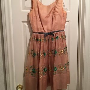 1950's vintage Jr. theme New York party dress