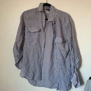 Zara Striped Button Down Zara Striped Button Down