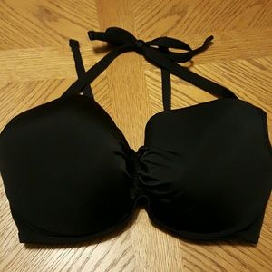 Shade Shore 38DD bathing suit halter top black