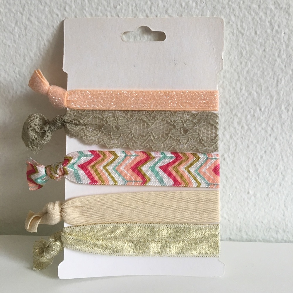 Chevron Multi Print Fashion Hair Ties - Picture 2 of 3