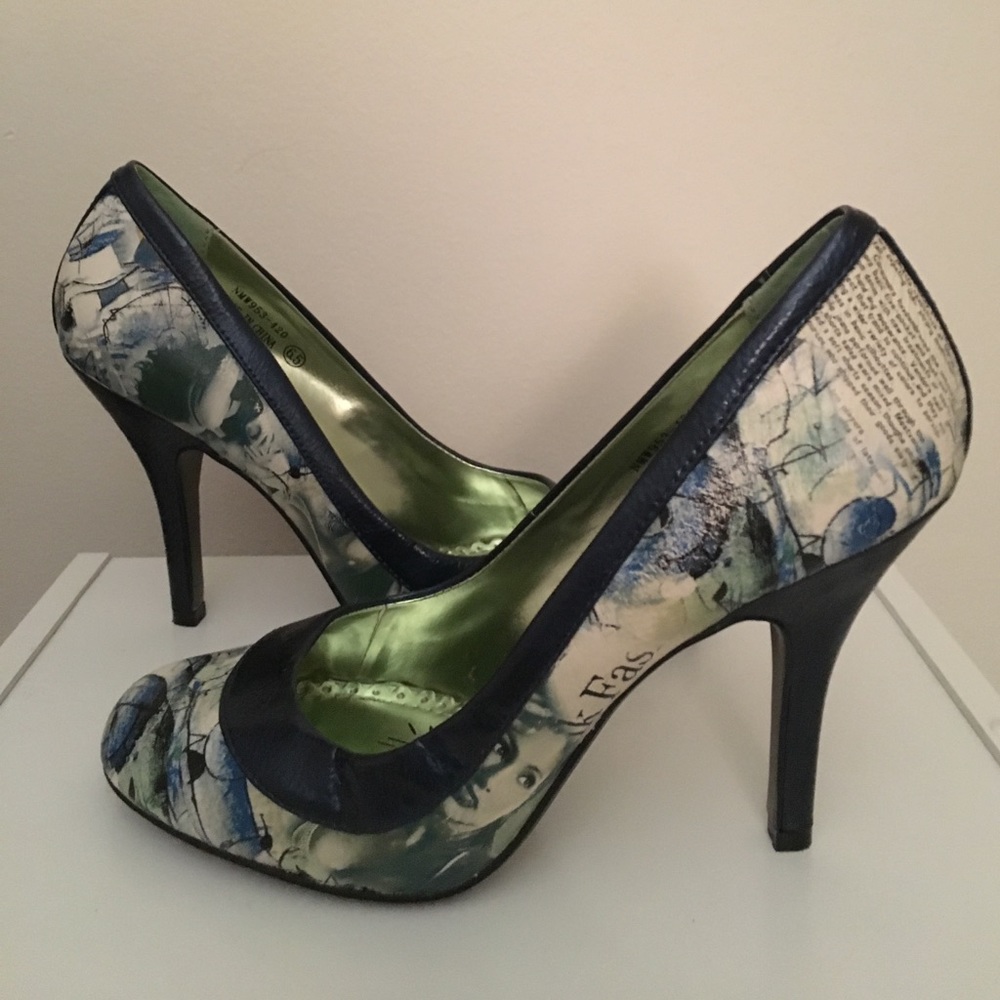 Naughty Monkey blue pumps