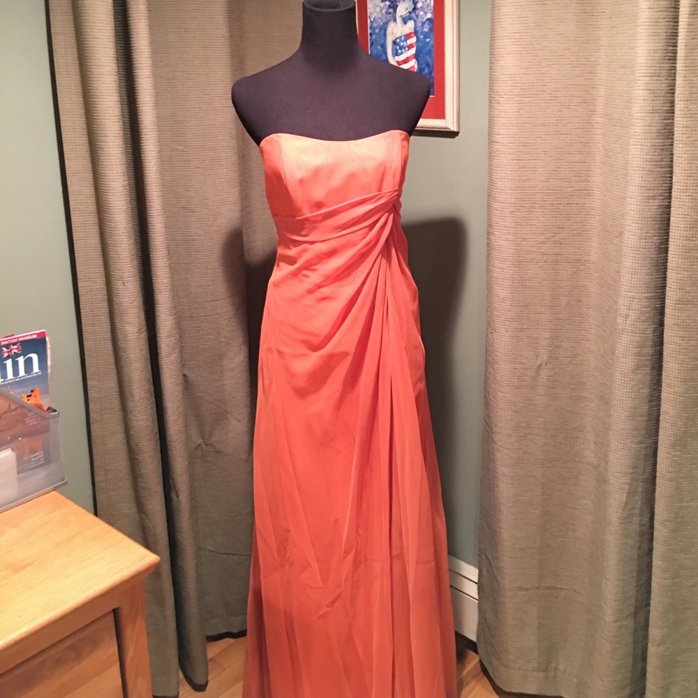 Impression pumpkin colored gown