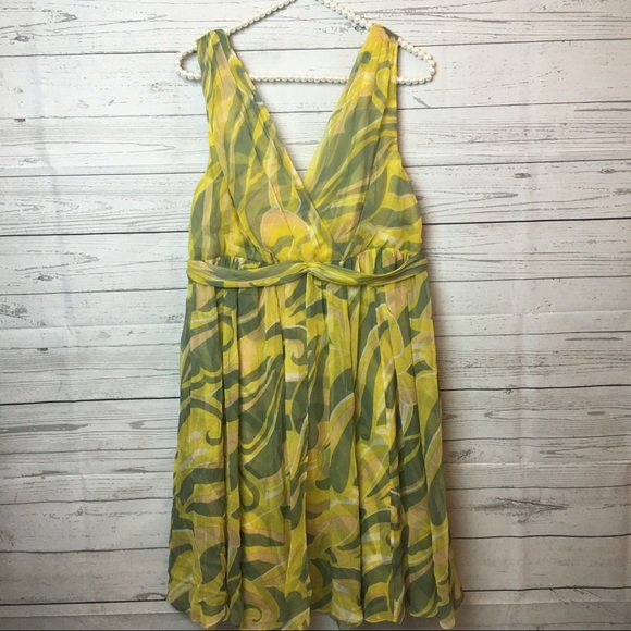 Anthropology Postmark Crinkled Chiffon Silk Sz 10 - Picture 1 of 8