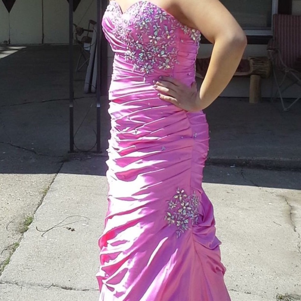Pink prom dress