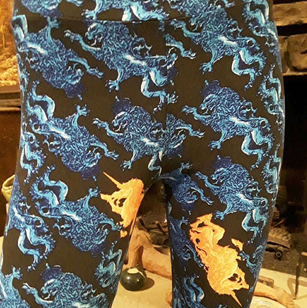 Lularoe Unicorn Rare Blue Dragons