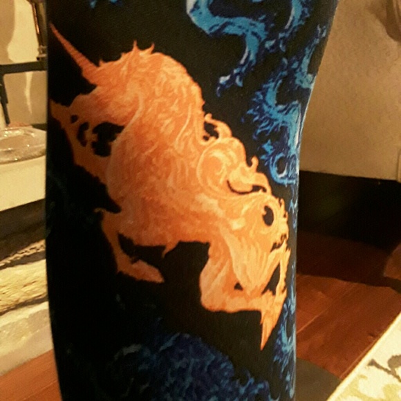 Lularoe Unicorn Rare Blue Dragons - Picture 5 of 5