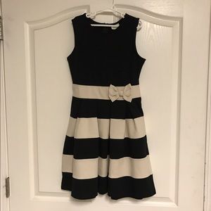 Black and Cream Dress, youth size 12