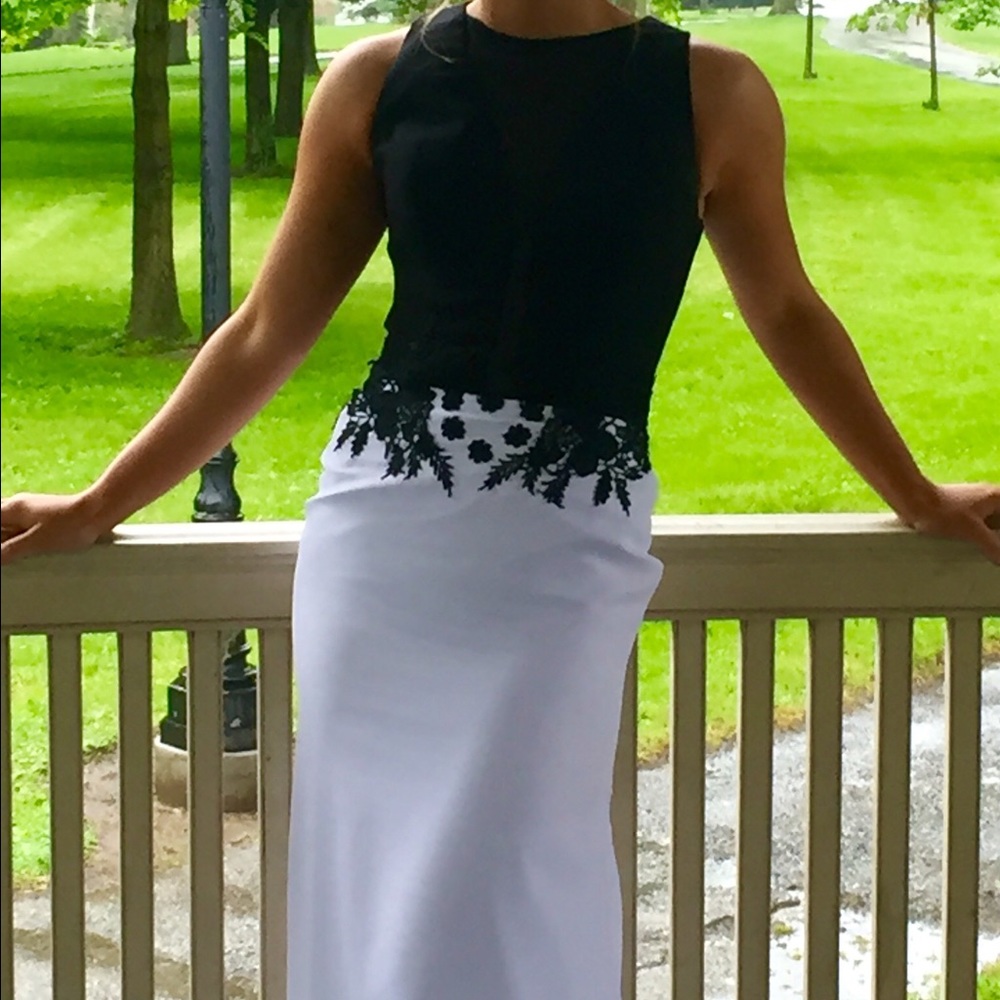 Black & White PROM dress