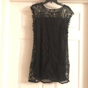 Black lace dress/ cover up NWOT