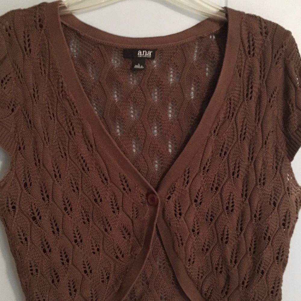 Ana Brown Knitted Shrug