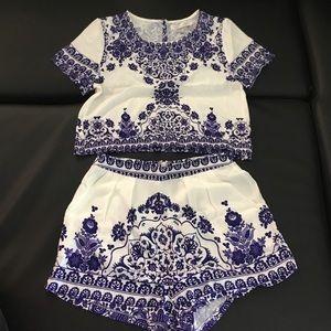 NWT Crop Top Set