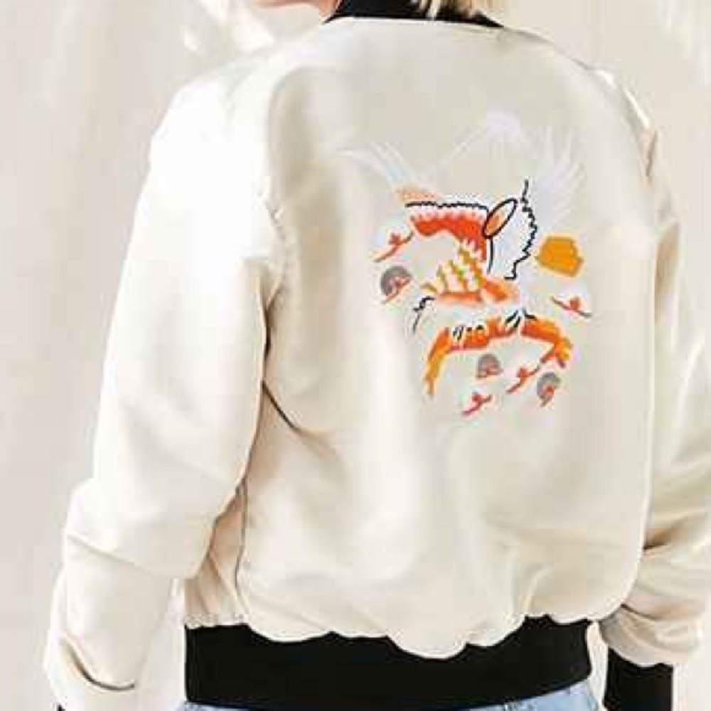 Urban outfitters satin bomber