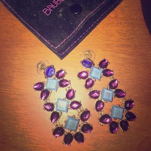 Baublebar Purple and blue gem earrings