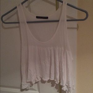 White brandy melville flowy shirt