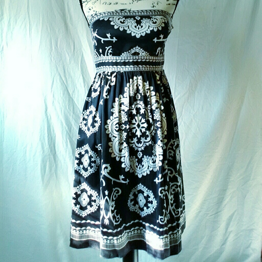 White House Black Market Silk Cocktail Dress 4