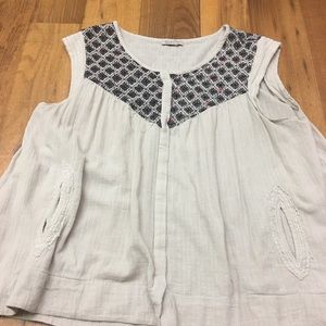 Lucky brand snap up flowly blouse