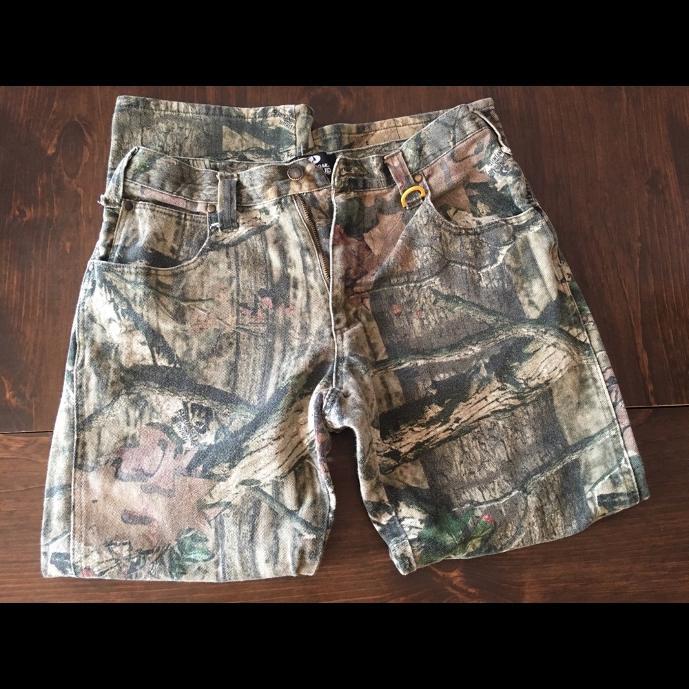 Camo denim pants, excellent condition