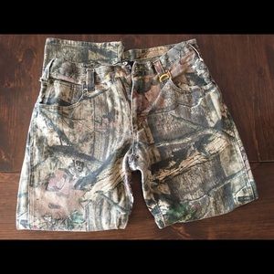 Camo denim pants, excellent condition