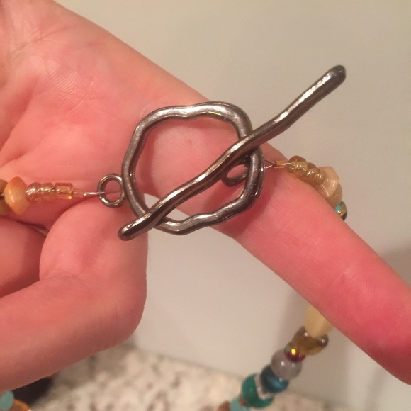 Artisan glass necklace and earring set - Picture 4 of 4