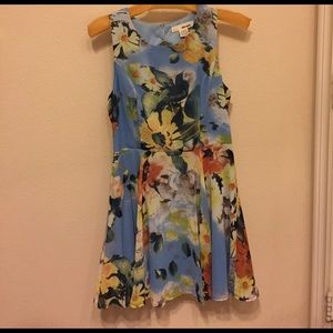 Floral Dress w/ Open Back