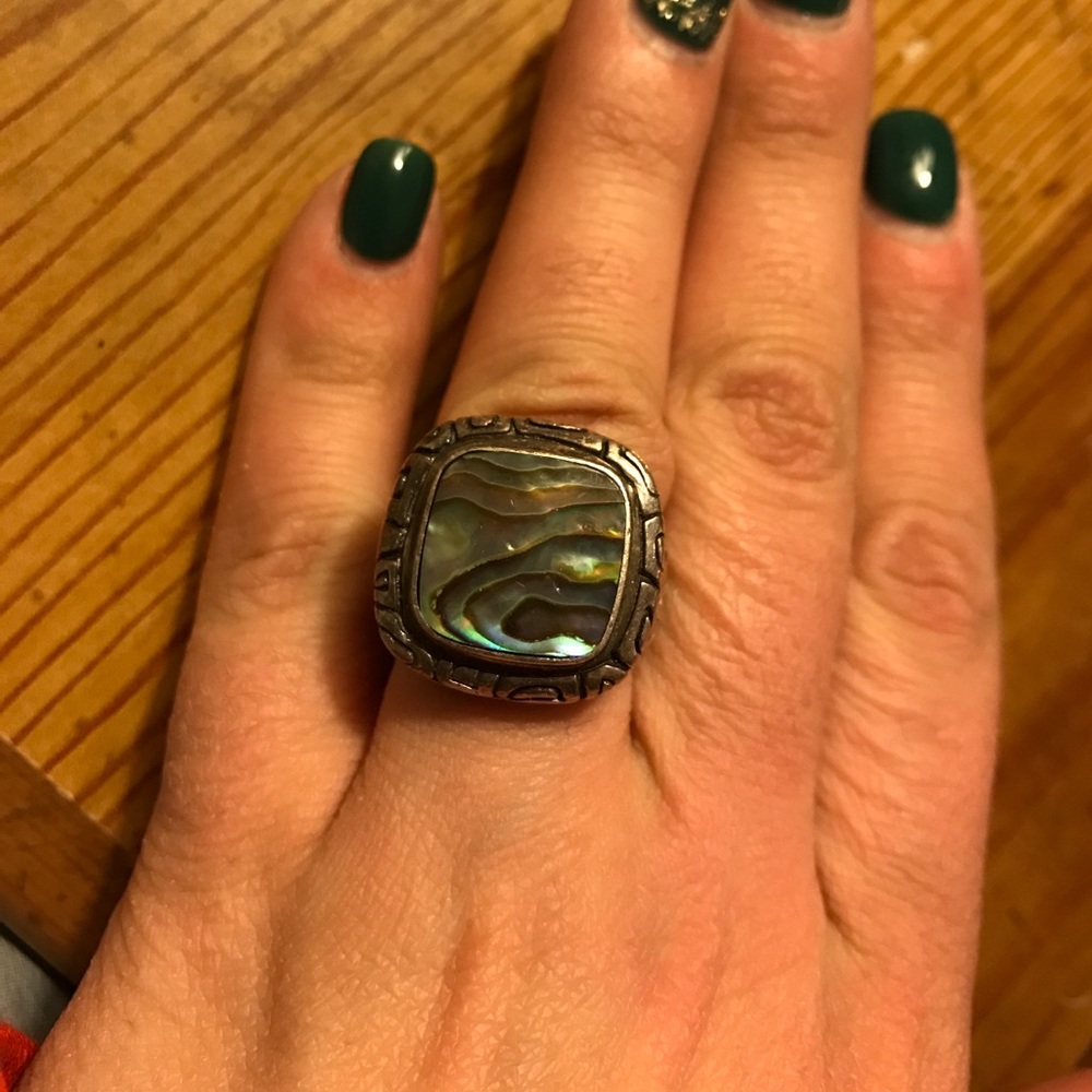 SS abalone ring - Picture 4 of 4