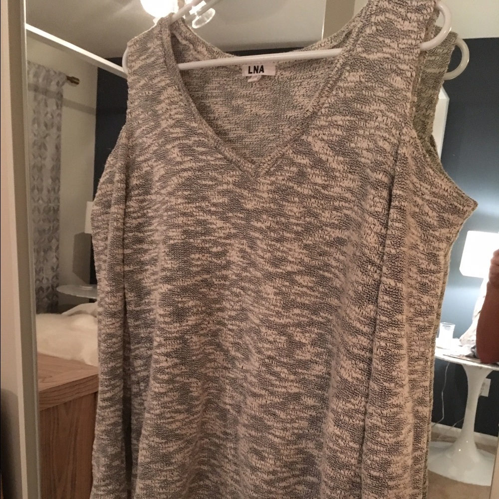 LNA. Brand new black and white trendy sweater.