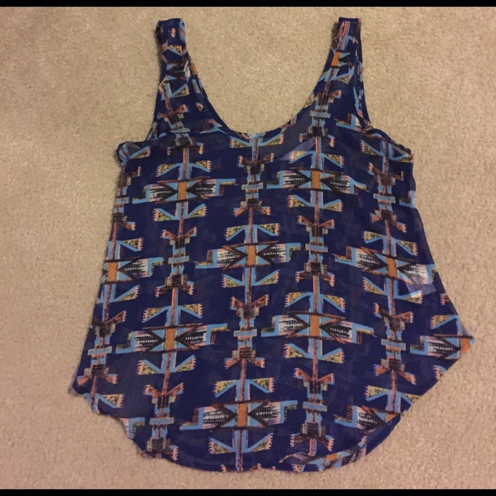 Lush navy blue tank top