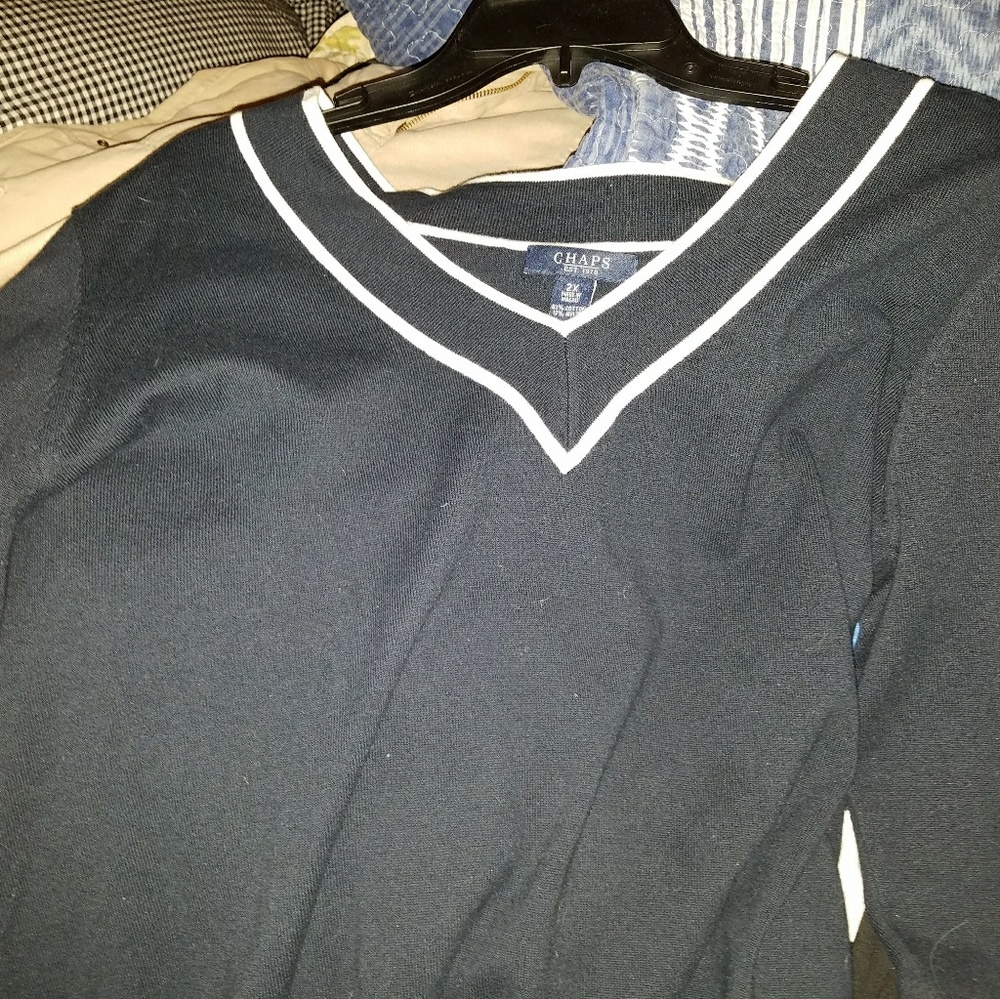 Chaps blouse/cardigan extra large dark blue