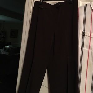 Brown high waisted pants with 34' inseam