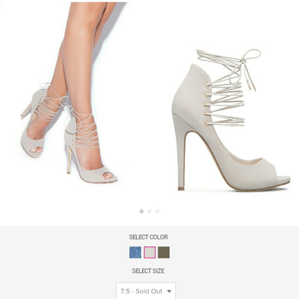 Beige shoes