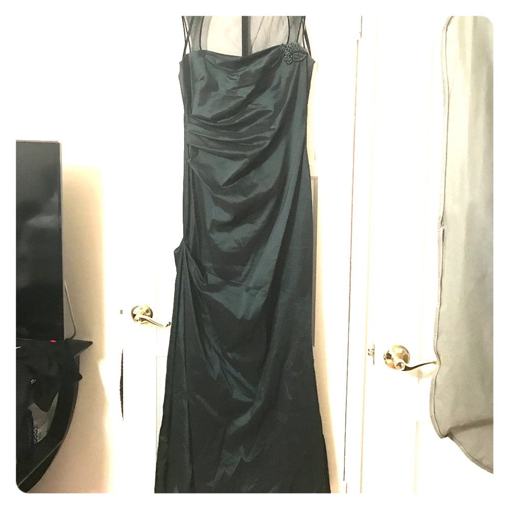 David Meister dark green full length 12 worn 1x