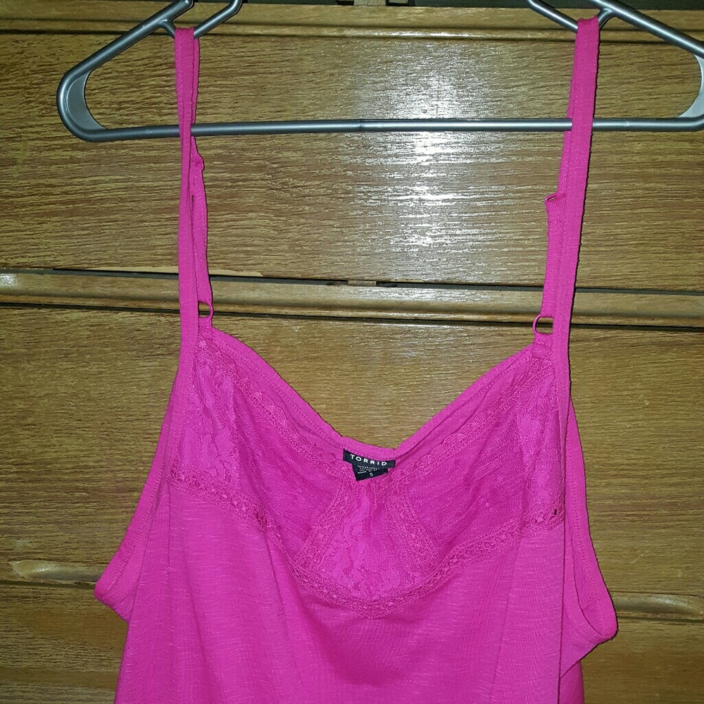 🎉💖SOLDSOLDSOLD💖🎉Torrid size 5 pink lace cami