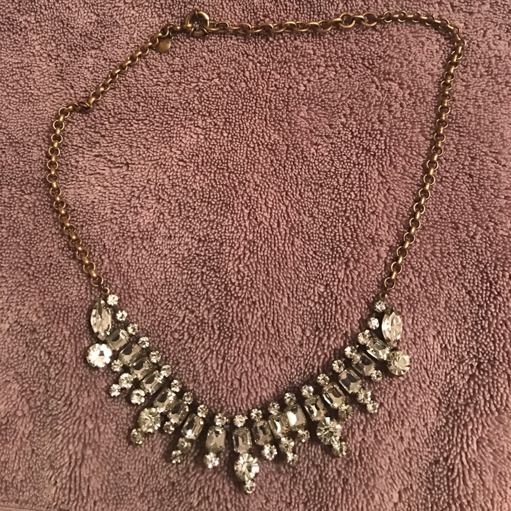 J Crew sparkly bling necklace NWOT