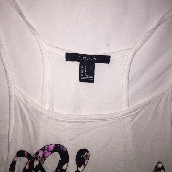 Thin White Crop Top - Picture 3 of 3