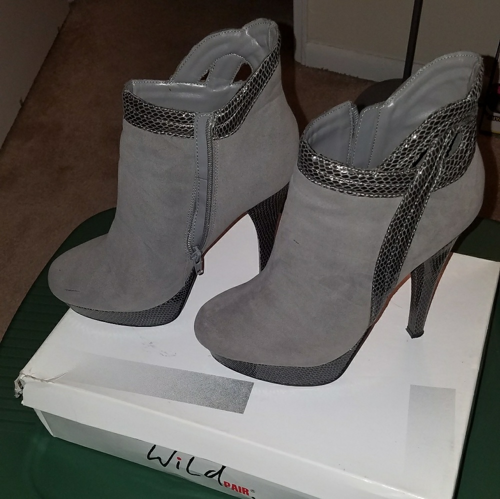 Grey booties