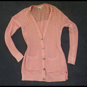 Deleting Tomorrow!! NWOT Long Pink Cardigan