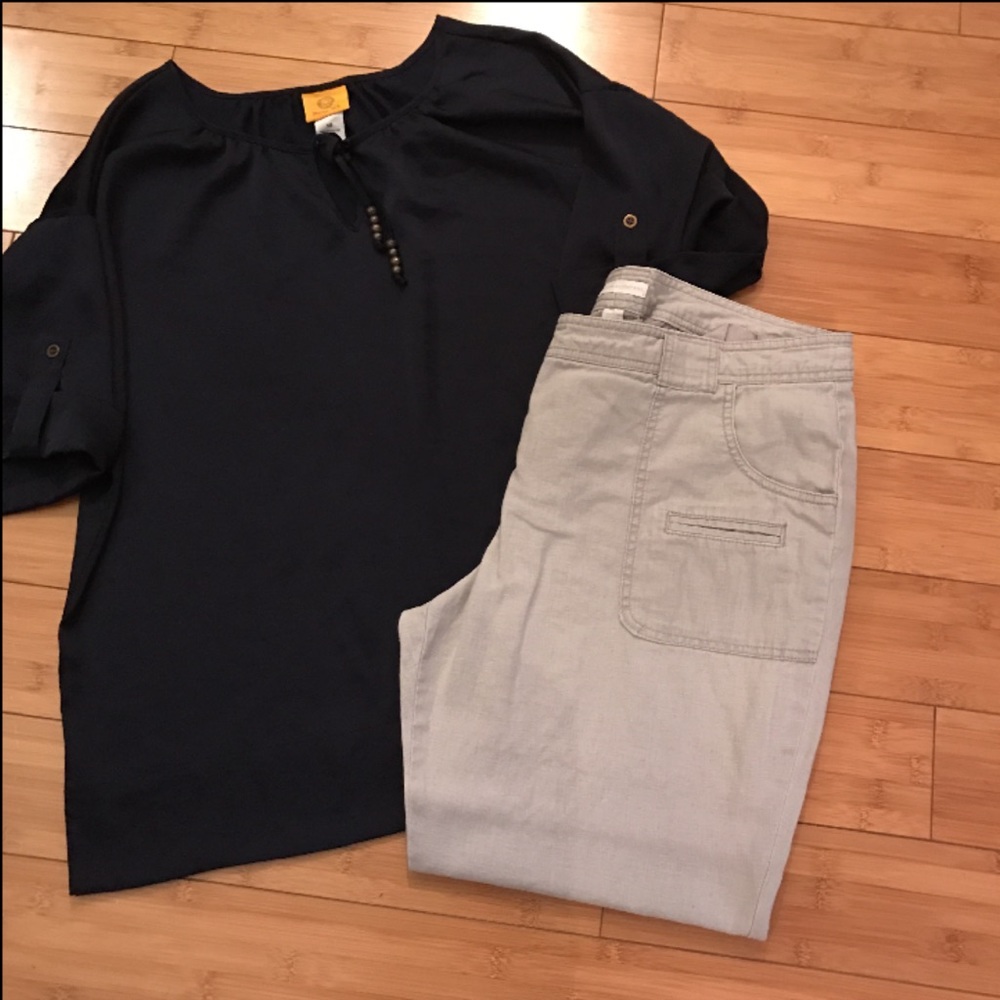Linen Cropped pants
