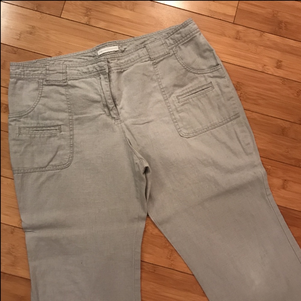 Linen Cropped pants - Picture 2 of 4